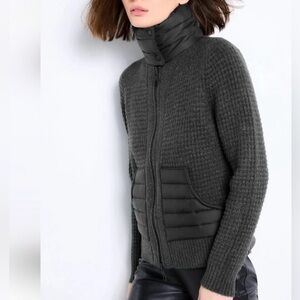 Lisa Todd Posh Puffer Jacket Wool Blend Knit Puffer Pockets and Neck
Size XS